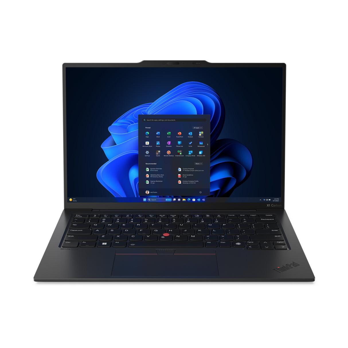 Lenovo ThinkPad X1 Carbon Gen 12 Intel Core Ultra 7 155U Laptop 35.6 cm (14") WUXGA 16 GB LPDDR5x-SDRAM 512 GB SSD Wi-Fi 6E (802.11ax) Windows 11 Pro UK English Black