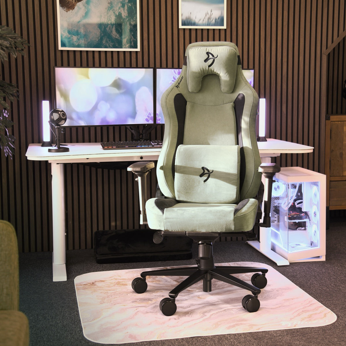 Arozzi Vernazza Supersoft - Forest PC gaming chair Padded seat Green
