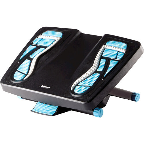 Fellowes Foot Rest Under Desk - Energizer Foot Support Ergonomic Foot Rest with 3 Height Adjustable Positions & Massage Textured Surface - Foot Rest Stool for Office & Home - Charcoal