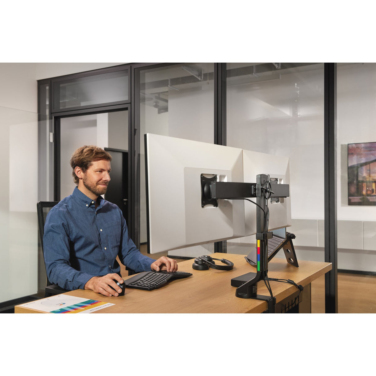 Kensington SmartFit Space-Saving Dual Monitor Arm