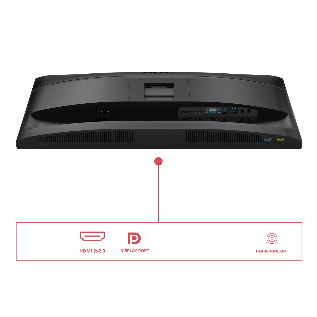 AOC U34E2M computer monitor 86.4 cm (34") 3440 x 1440 pixels Wide Quad HD Black