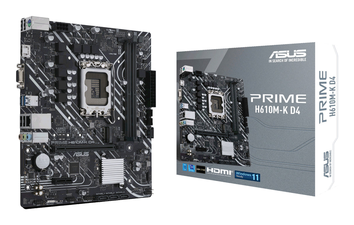 ASUS PRIME H610M-K D4 Intel H610 LGA 1700 micro ATX
