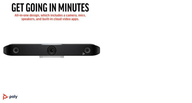 POLY Studio X52 All-In-One Video Bar