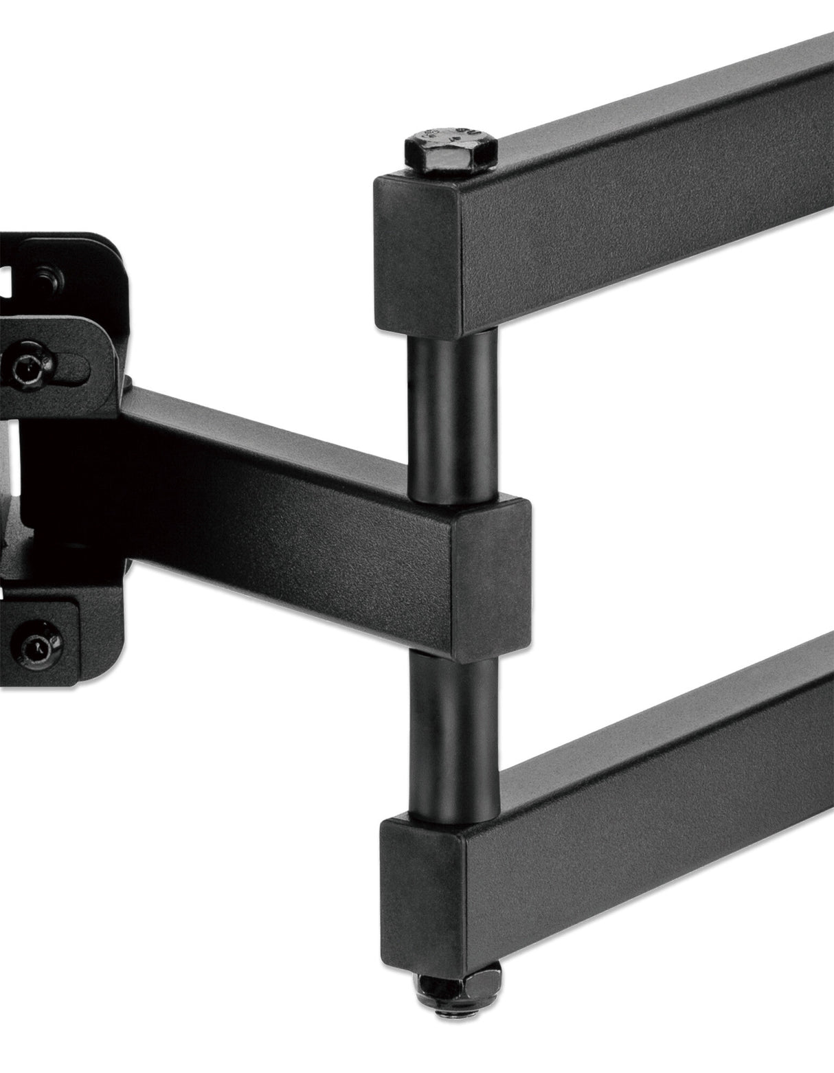 Manhattan Wall Mount for TV & Monitors (Full Motion), For screens 32" to 65", VESA compatability: all between 100x100mm and 600x400mm - check the dimensions of the four mounting holes on back of screen to ensure it fits, Max 35kg, Black, Bracket, Lifetime