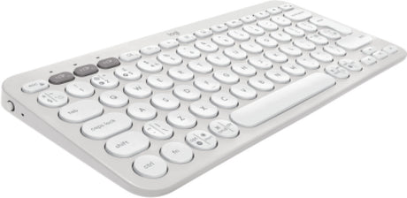 Logitech Pebble Keys 2 K380s keyboard RF Wireless + Bluetooth QWERTY UK English White
