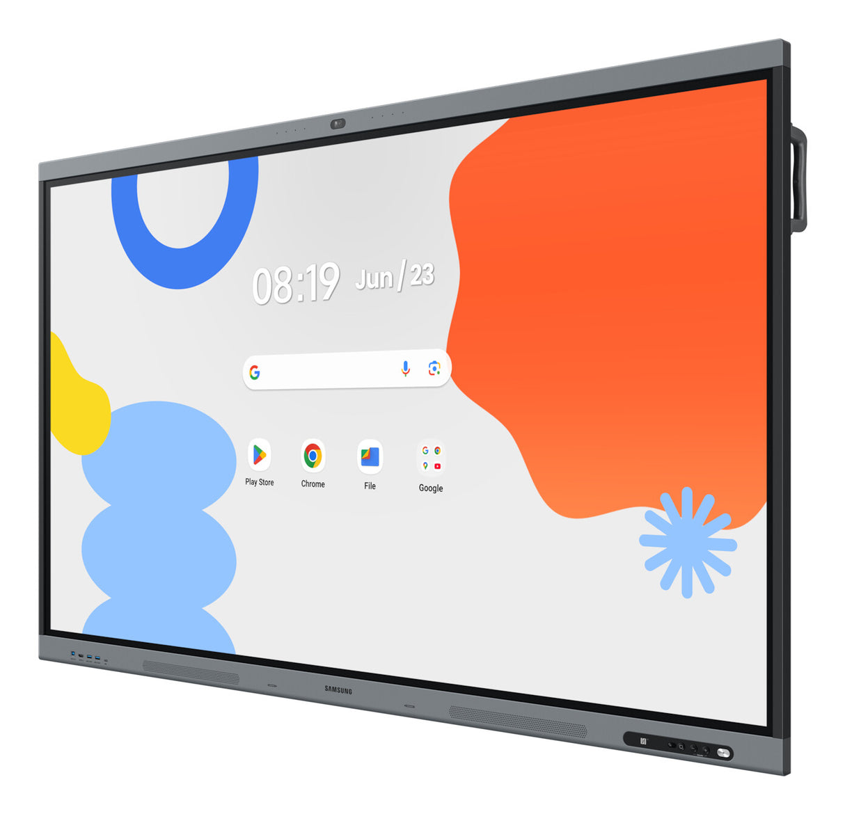 Samsung LH86WAFPLGC interactive whiteboard 2.18 m (86") 3840 x 2160 pixels Touchscreen Black, Grey