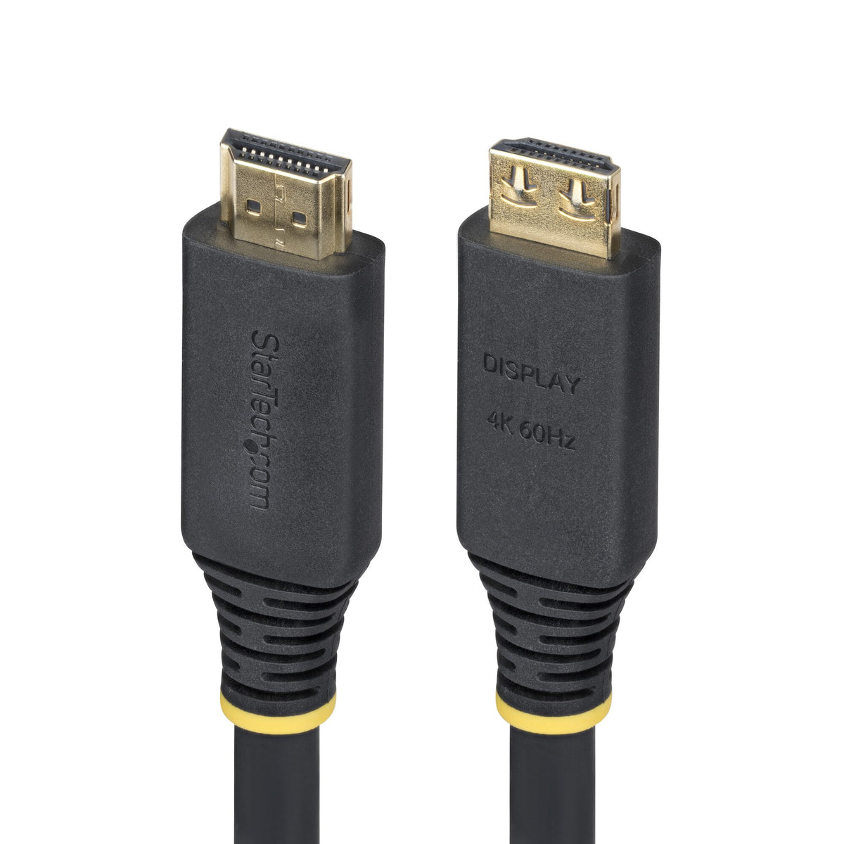 StarTech.com 10m (33ft) Active High Speed HDMI Cable with Gripping Connectors, 4K 60Hz/1440p 144Hz, HDR10/HDCP 2.2/ARC, 18Gbps, UHD HDMI Cord for TV/Monitor/Display, TPE Jacket