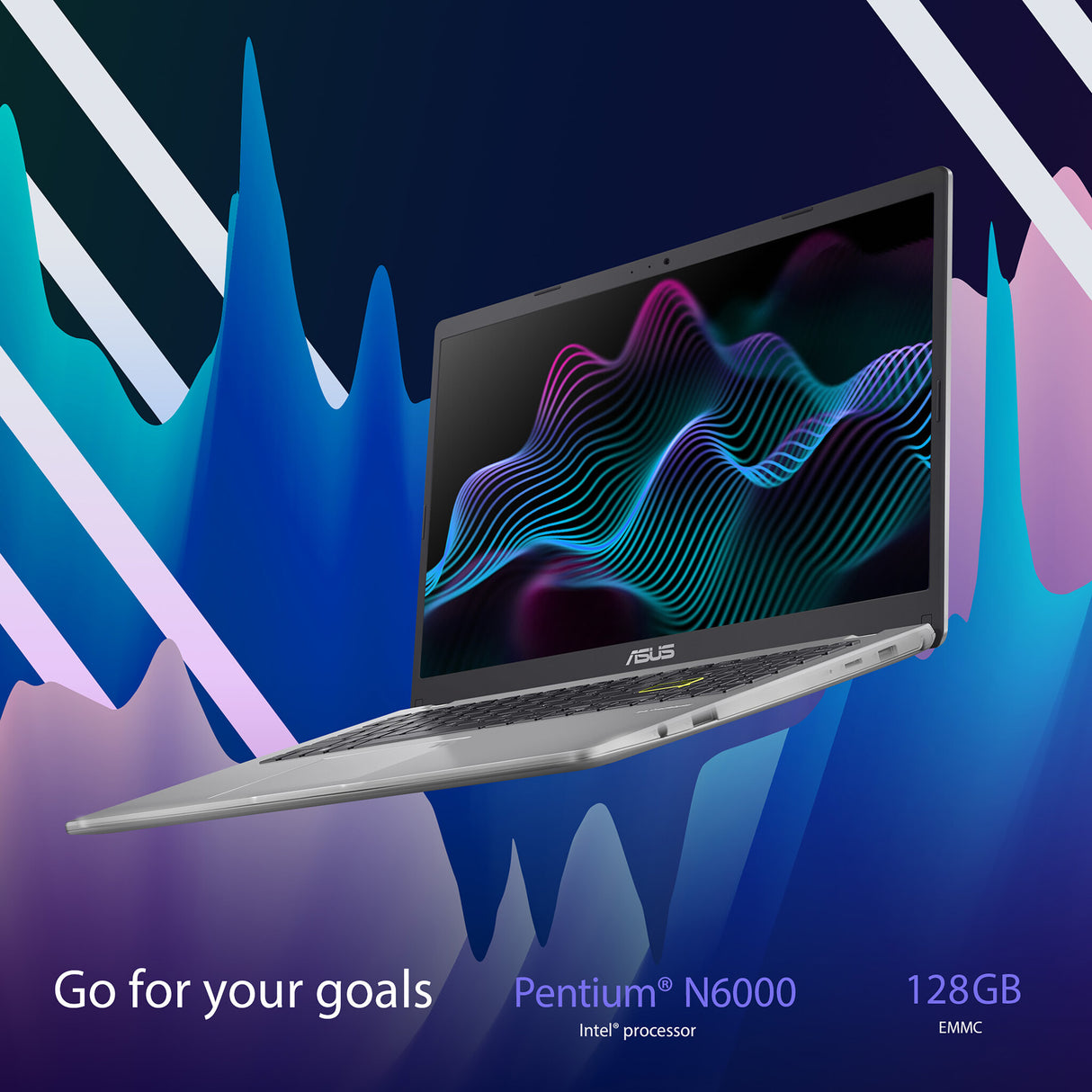 ASUS Vivobook Go 15 E510KA-EJ570WS Intel® Pentium® Silver N6000 Laptop 39.6 cm (15.6") Full HD 4 GB DDR4-SDRAM 128 GB eMMC Wi-Fi 5 (802.11ac) Windows 11 Home in S mode Black