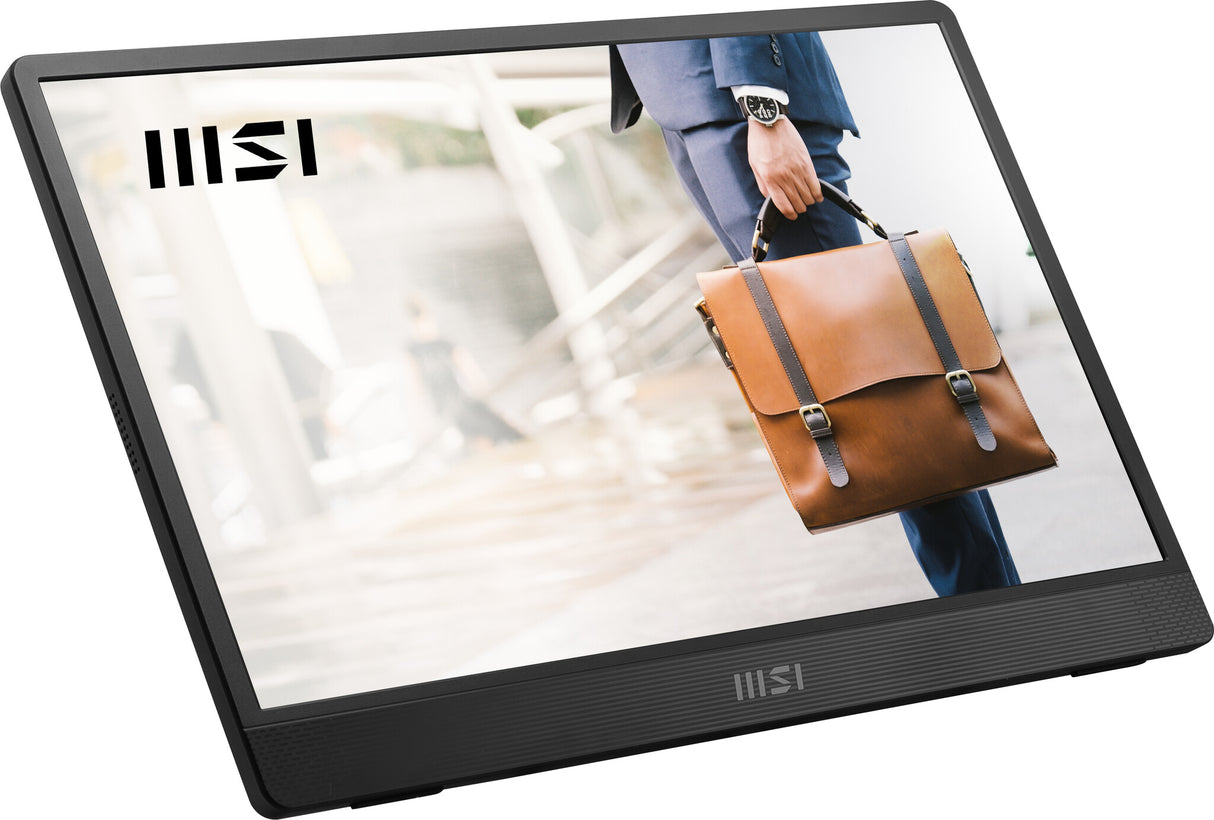 MSI PRO MP161 E2U portable TV/monitor Portable monitor Black 39.6 cm (15.6") LED 1920 x 1080 pixels