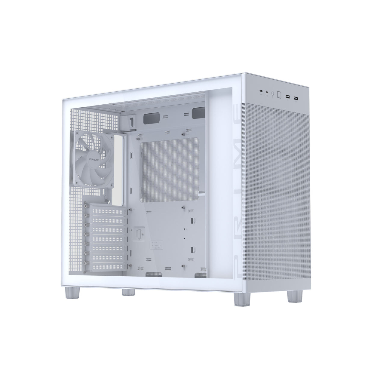 ASUS PRIME AP303 TG White Midi Tower