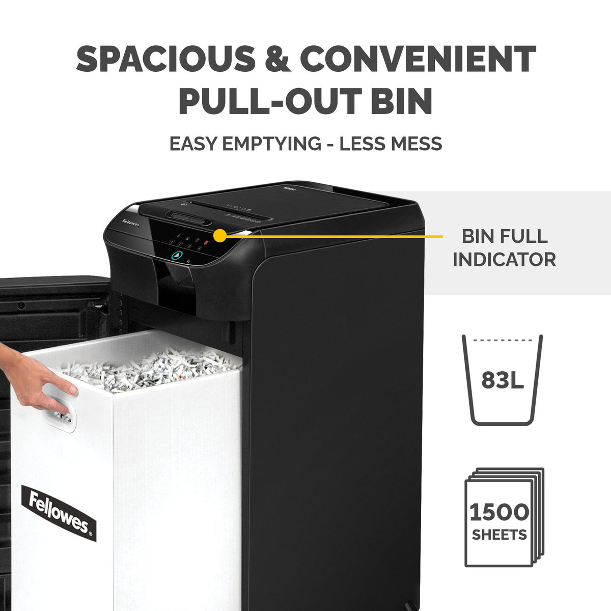 Fellowes AutoMax 600M - Shredder - micro-cut - 2 x 12 mm - P-5