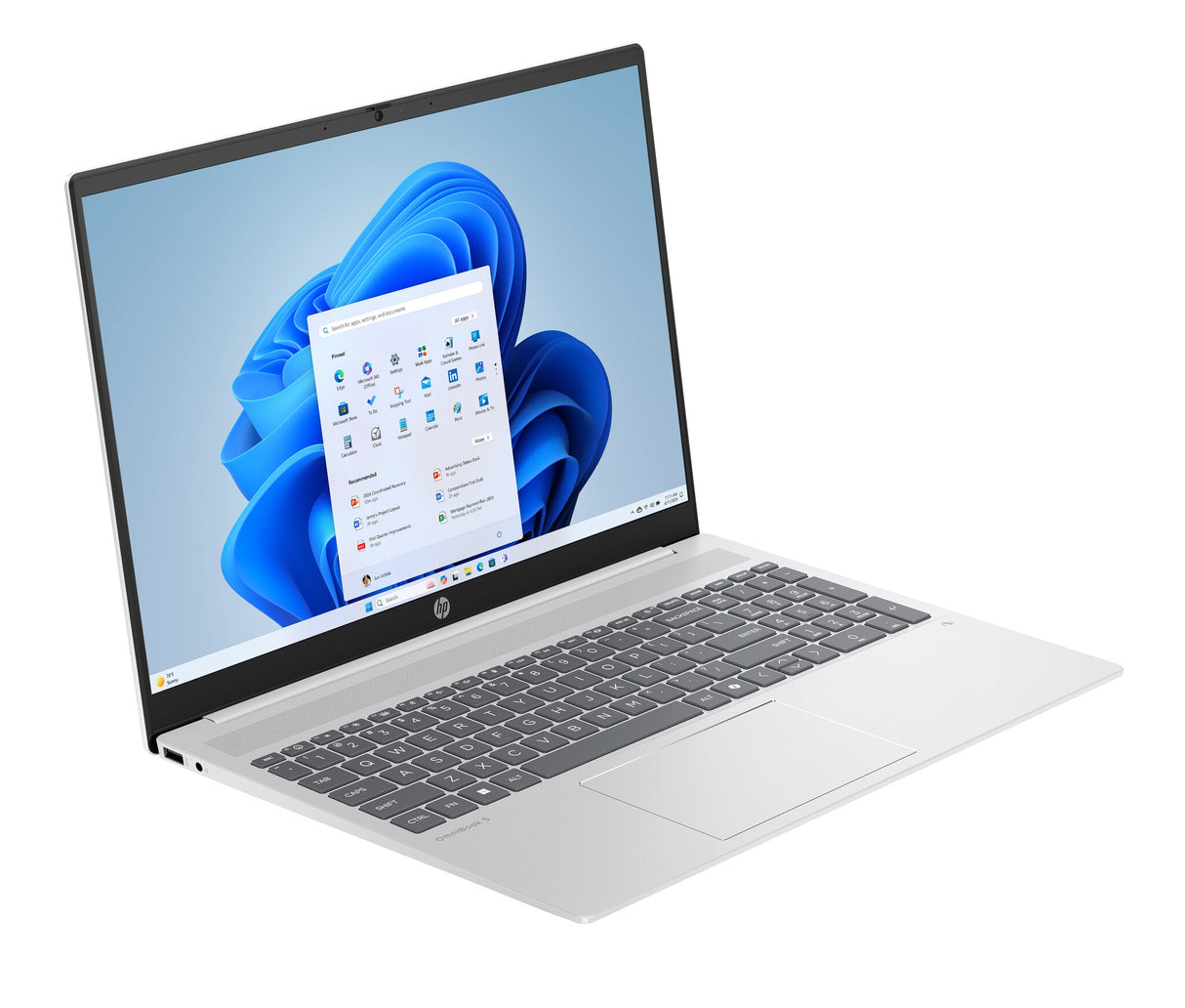 HP OmniBook 5 NGAI 16-ag1001na Copilot+ PC AMD Ryzen AI 5 340 Laptop 40.6 cm (16") 2K 16 GB LPDDR5x-SDRAM 512 GB SSD Wi-Fi 6 (802.11ax) Windows 11 Home Silver