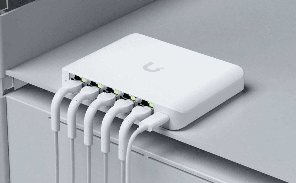Ubiquiti UniFi Flex Mini 2.5G Managed 2.5G Ethernet (100/1000/2500) Power over Ethernet (PoE) Desktop White