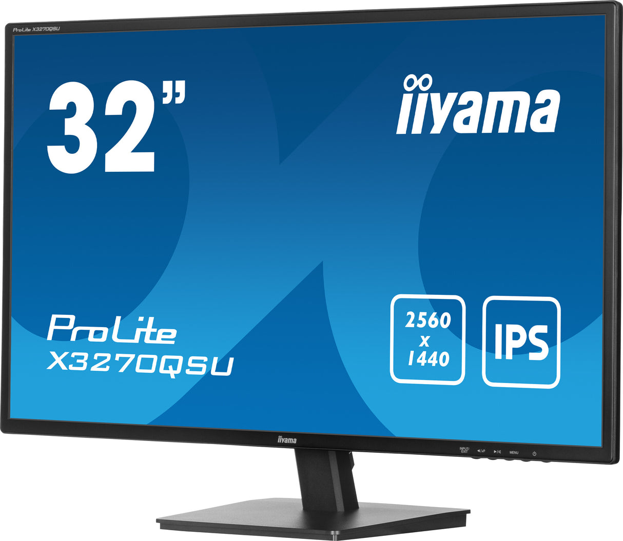 iiyama ProLite X3270QSU-B1 computer monitor 80 cm (31.5") 2560 x 1440 pixels Wide Quad HD LED Black