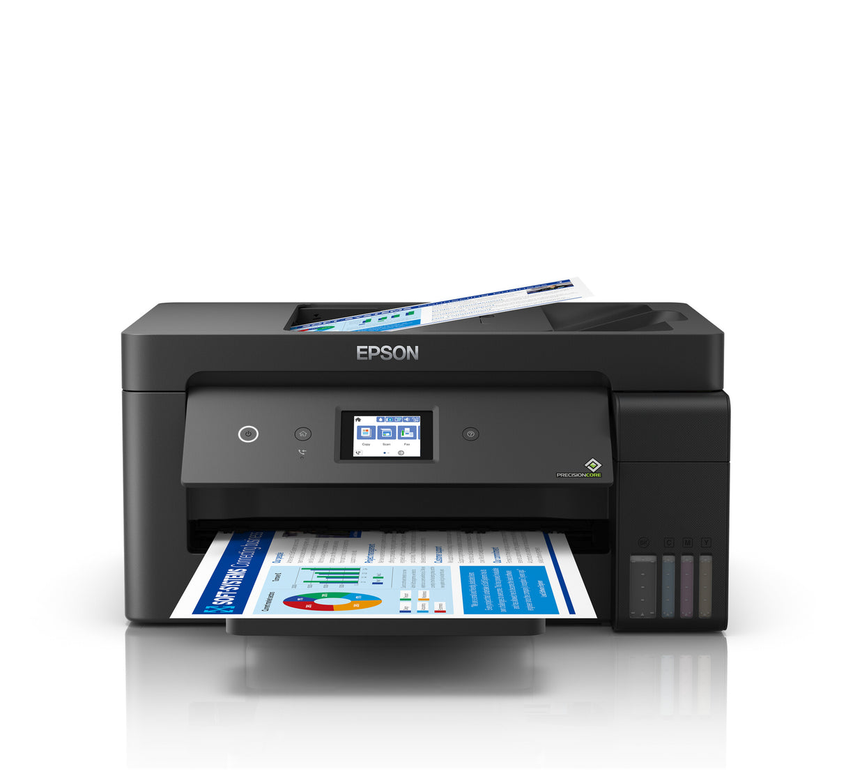 Imprimante Epson Ecotank ET-15000 C11CH96401CA, couleur, sans fil, A3, tout-en-un avec fax, réseau, chargeur automatique de documents, panneau tactile de 6,8 cm