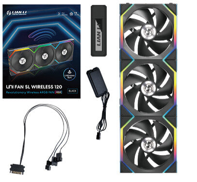Lian Li UNI FAN SL Wireless 120 Computer case 12 cm Black 3 pc(s)