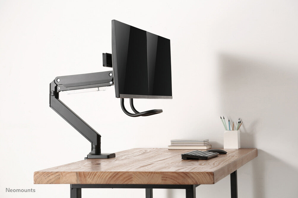 Neomounts NM-D775DXBLACK Monitor arm 10-32" - gas spring - Topfix - 180°-stop