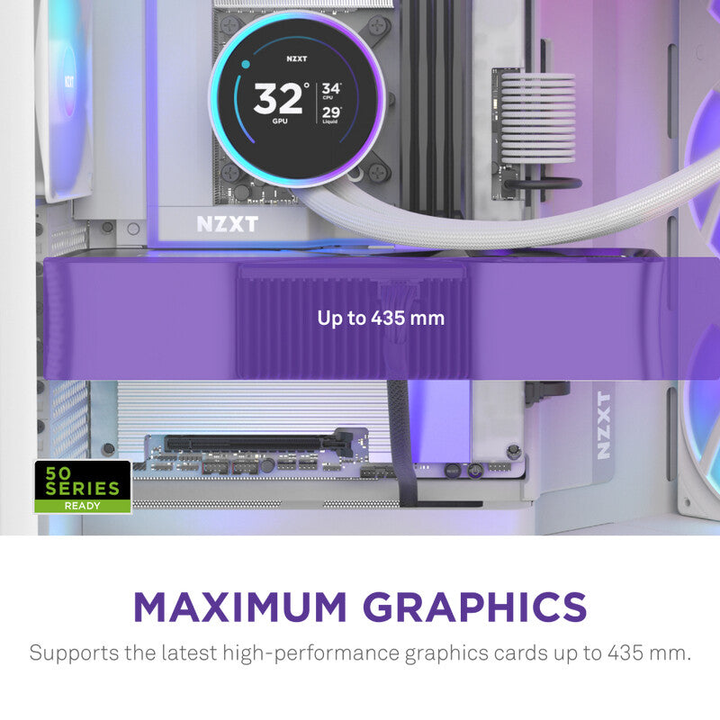 NZXT H9 Flow RGB+ Midi Tower White