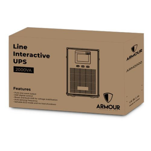 VIDA Armour 2000VA uninterruptible power supply (UPS) Line-Interactive 2 kVA 1600 W 5 AC outlet(s)