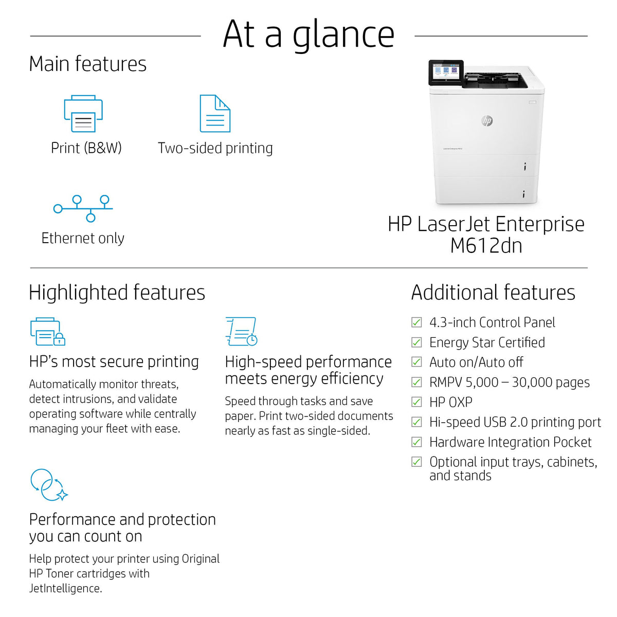 HP LaserJet Enterprise M612dn