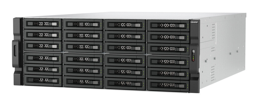 QNAP TL-R2400PES-RP storage drive enclosure HDD/SSD enclosure Black, Grey 2.5/3.5"