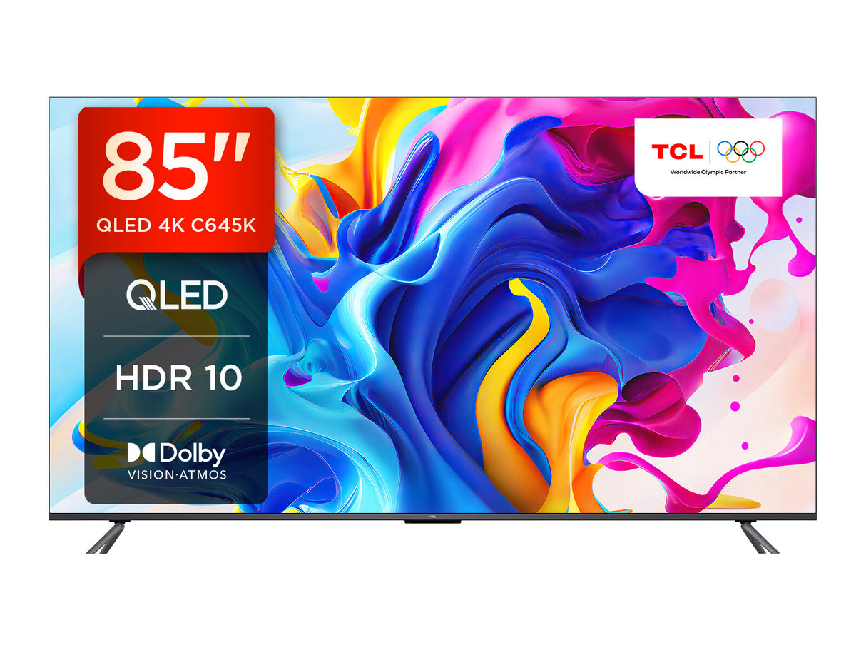 TCL C64 85C645K TV 2.16 m (85") 4K Ultra HD Smart TV Wi-Fi Titanium