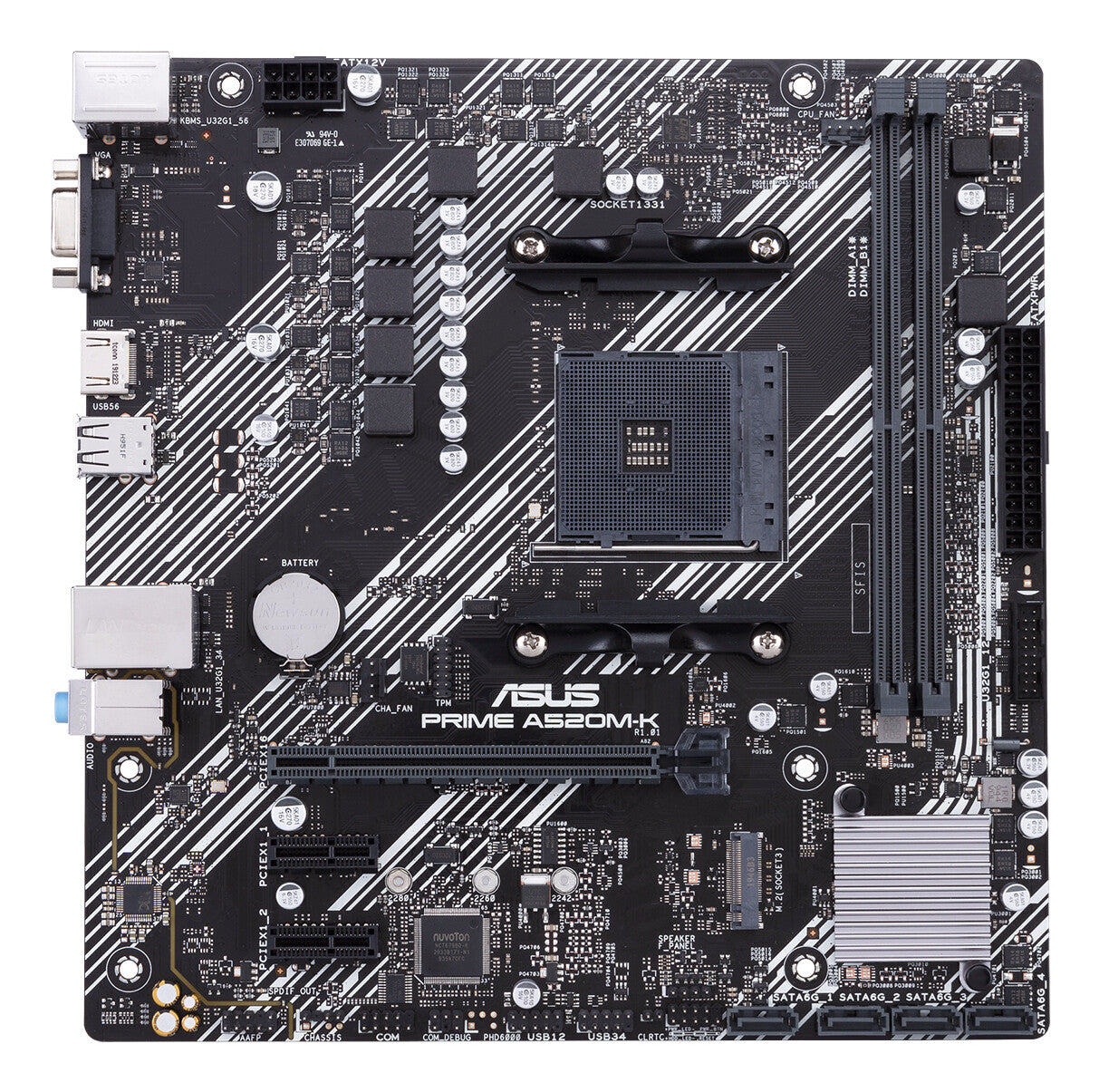 ASUS PRIME A520M-K AMD A520 Socket AM4 micro ATX