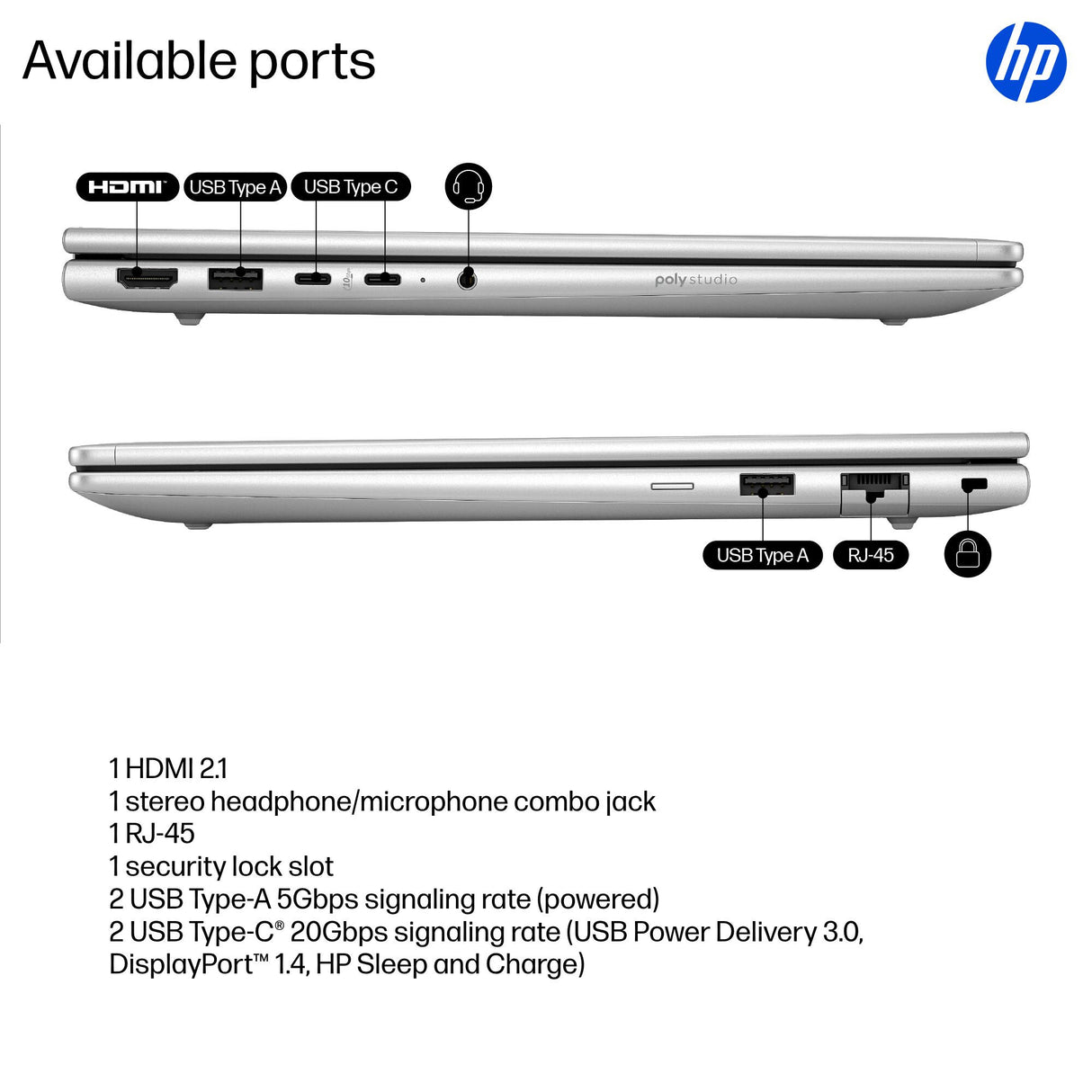 HP ProBook 4 G1iR 14 inch Notebook PC Intel Core 5 120U Laptop 35.6 cm (14") WUXGA 16 GB DDR5-SDRAM 256 GB SSD Wi-Fi 6E (802.11ax) Windows 11 Pro