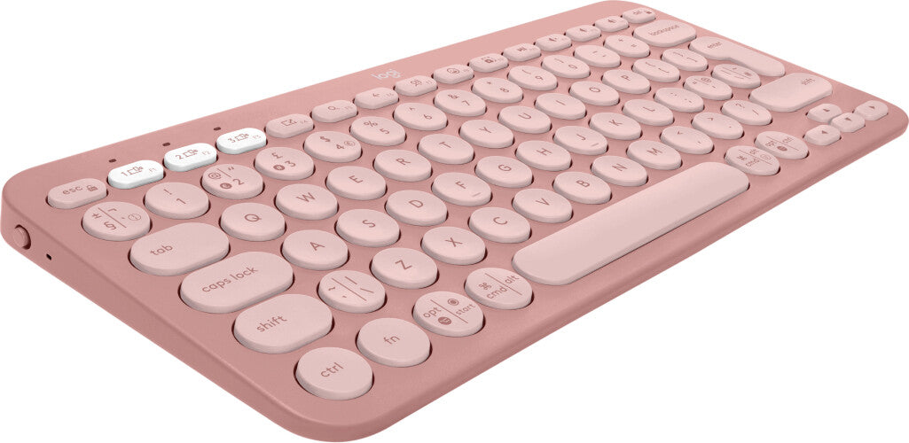Logitech Pebble Keys 2 K380s keyboard Universal RF Wireless + Bluetooth QWERTY UK English Pink