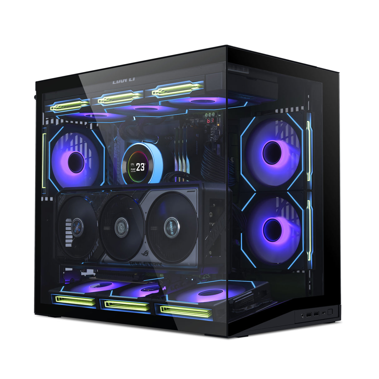 Lian Li 011 Dynamic Mini O11 DYNAMIC MINI V2 Mini Tower Black