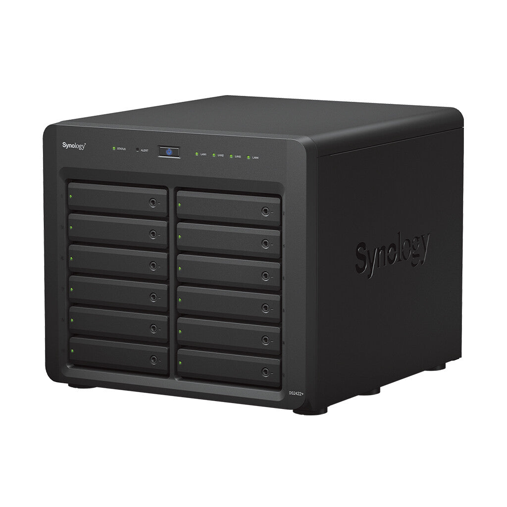 Synology DiskStation DS2422+ NAS Desktop Ryzen Embedded V1500B 4 GB DDR4 48 TB HDD DiskStation Manager Black