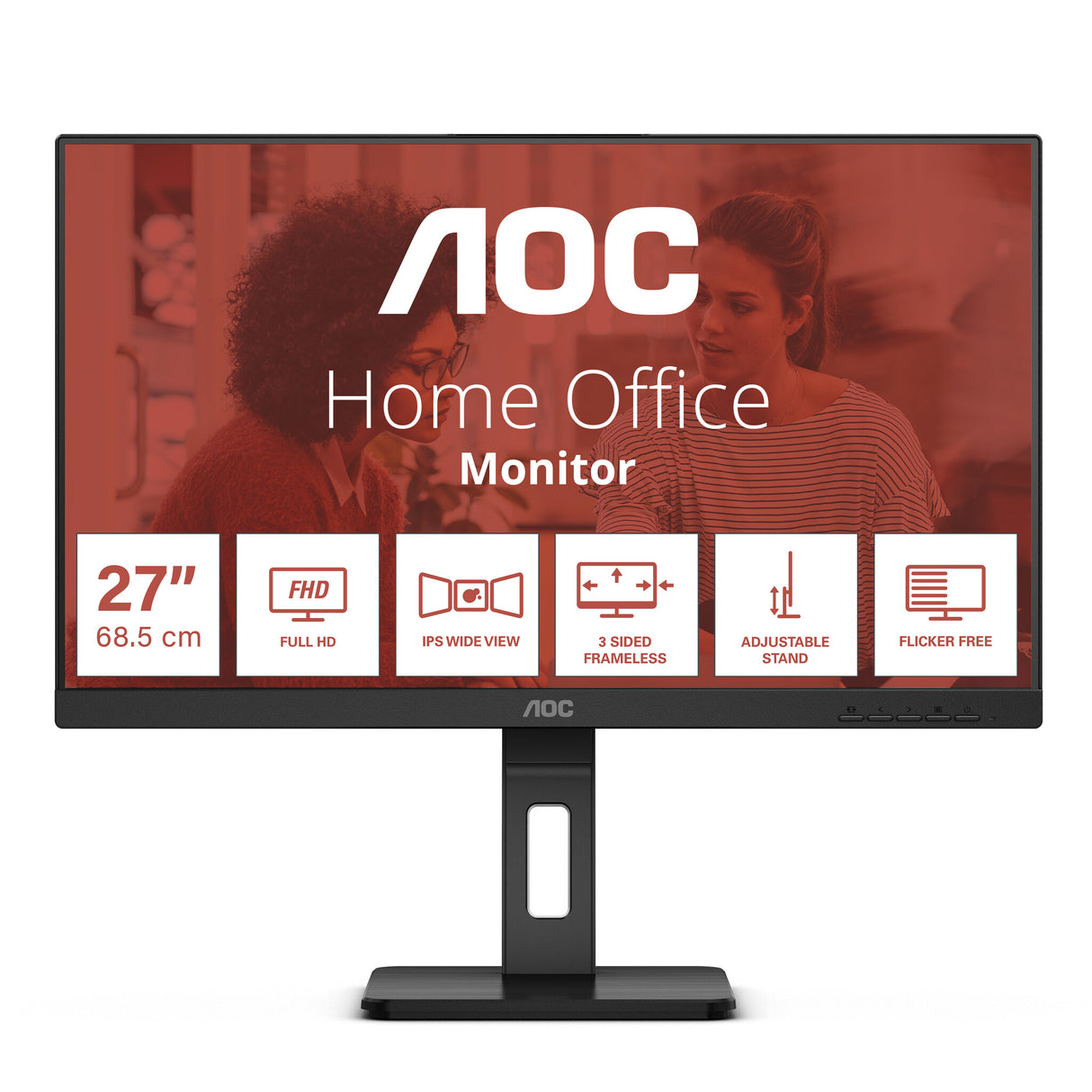 AOC E3 27E3QAF computer monitor 68.6 cm (27") 1920 x 1080 pixels Full HD LED Black