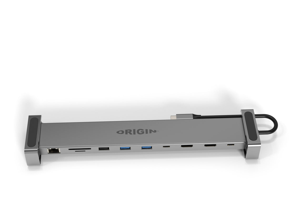 Origin Storage Travel Dock USB-C 4K 10in1 with Dual HDMI and 100w UK AC Adapter