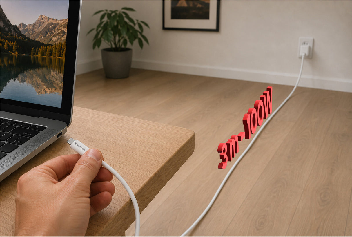 Verbatim Essentials Sync & Charge 3m USB-C to C Cable