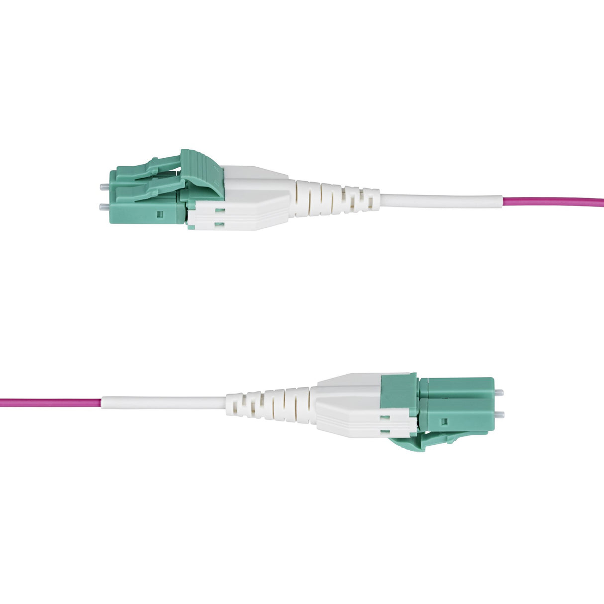 StarTech.com 3m (10ft) LC to LC (UPC) OM4 Multimode Fiber Optic Cable, Erika Violet, 50/125µm, 40G/100G, LOMMF/VCSEL, Uniboot Fiber Jumper Cord, OFNR Riser Rated