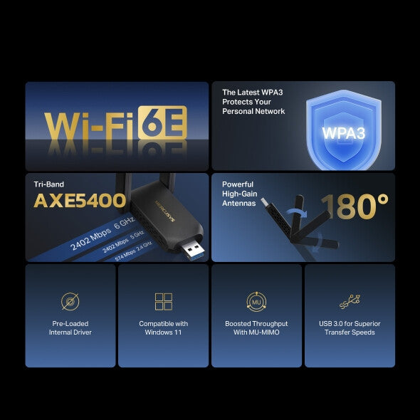 Mercusys MA86XH network card