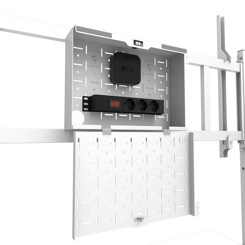 Neomounts FL50-575WH1 TV trolley 65-110" - fast installation - TÜV