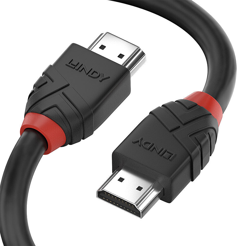 Lindy 0.5m 8K60Hz HDMI Cable, Black Line