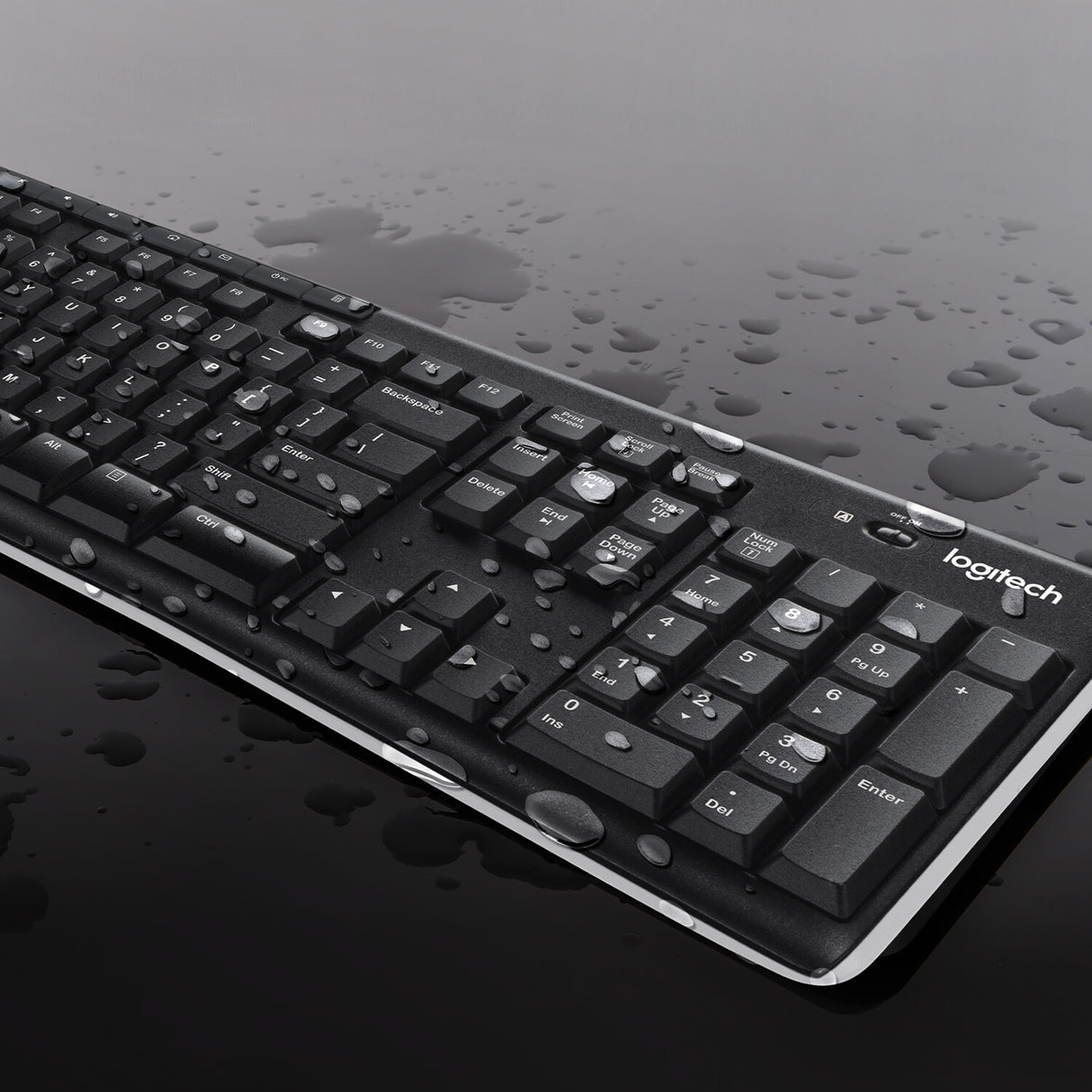 Logitech Wireless Combo MK270 keyboard Mouse included Home RF Wireless QWERTY US International Black, Silver