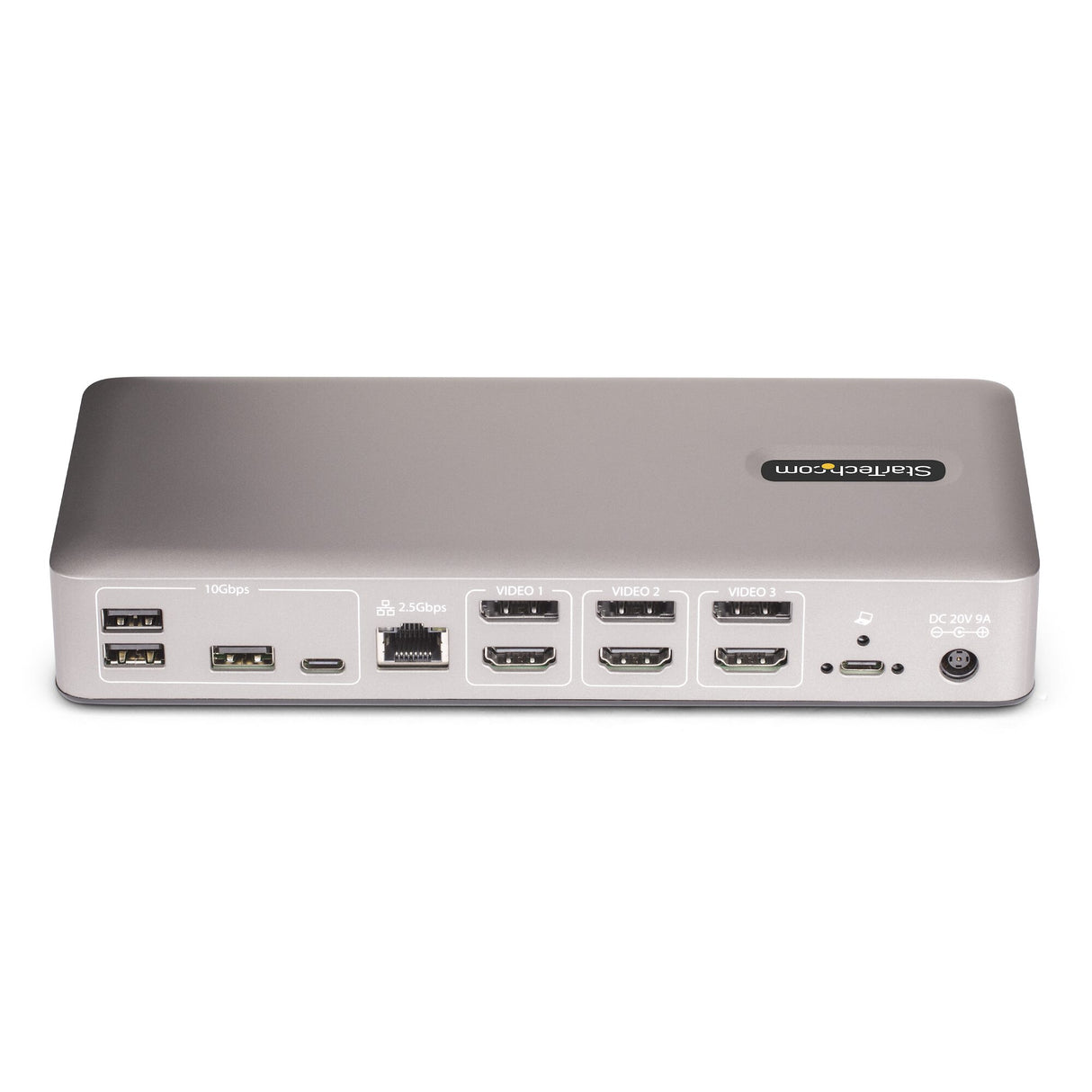 StarTech.com Triple-Monitor USB4 Docking Station, 4K 60Hz HDMI or DisplayPort, 100W Laptop Charging, 2.5GbE, USB-C Multi-Monitor Dock, Driverless