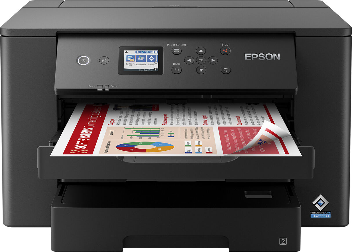 Imprimante jet d'encre Epson WorkForce Pro WF-7310DTWF C11CH70401, A3, double bac à papier, sans fil, Ethernet