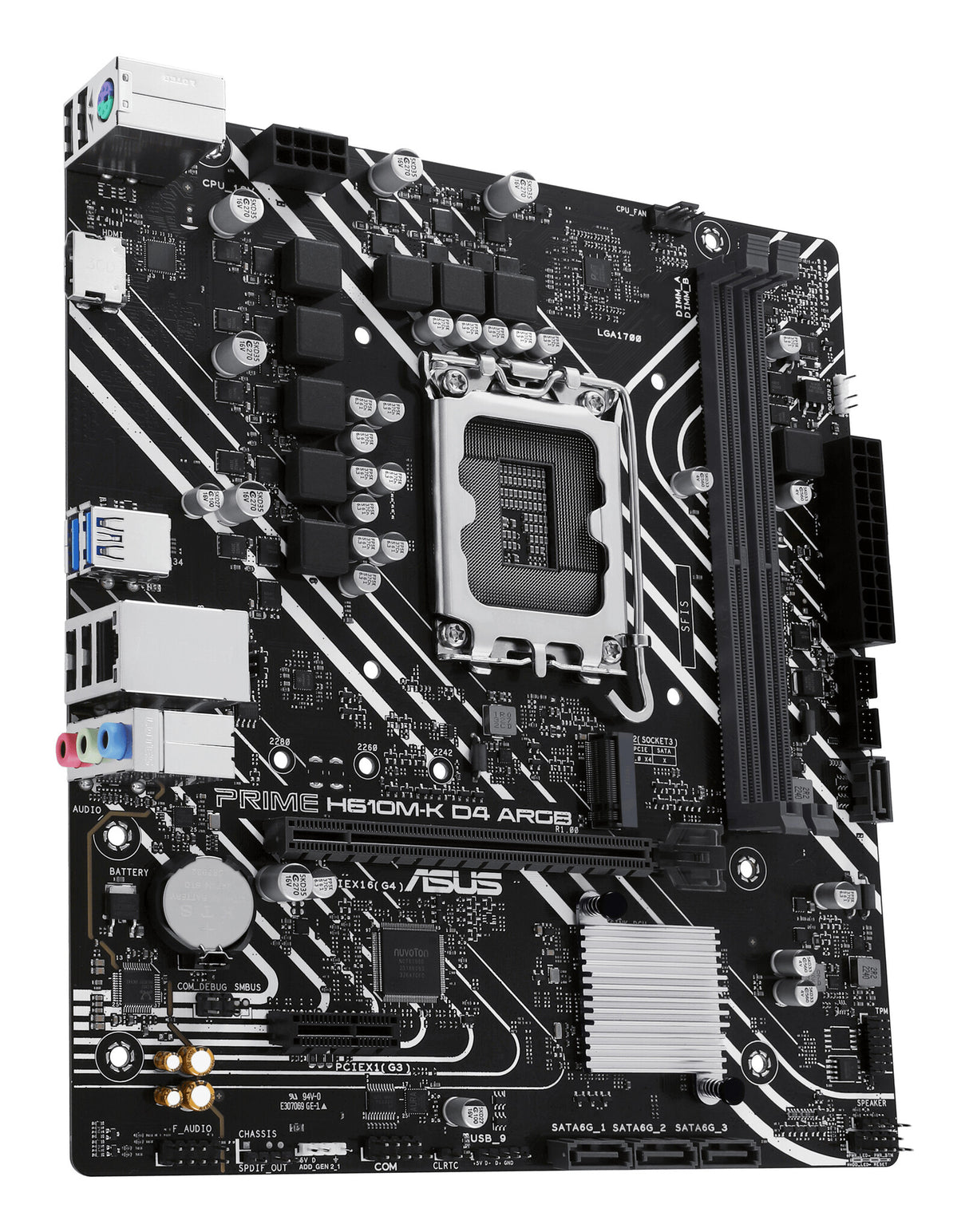 ASUS PRIME H610M-K D4 ARGB Intel H610 LGA 1700 micro ATX