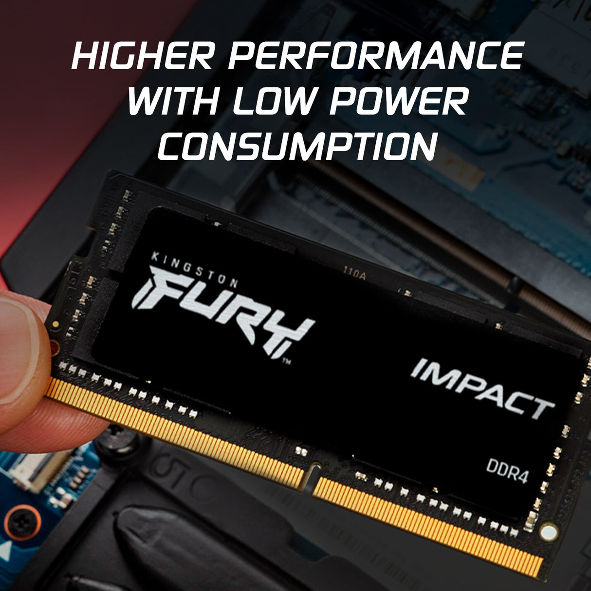 Kingston Fury Impact KF432S20IB/16 16GB DDR4 3200MHz Memoria RAM no ECC SODIMM