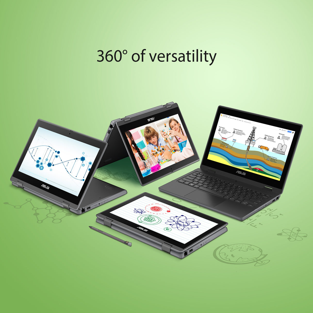 ASUS BR1100F-CS41XAS-3Y Intel® Celeron® N N4500 Hybrid (2-in-1) 29.5 cm (11.6") Touchscreen HD 4 GB DDR4-SDRAM 128 GB SSD Wi-Fi 6 (802.11ax) Windows 11 Pro Education Grey