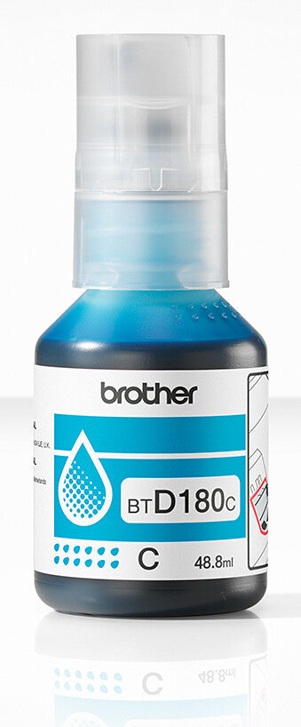 Brother BTD180C Cyan Genuine Ink Bottle