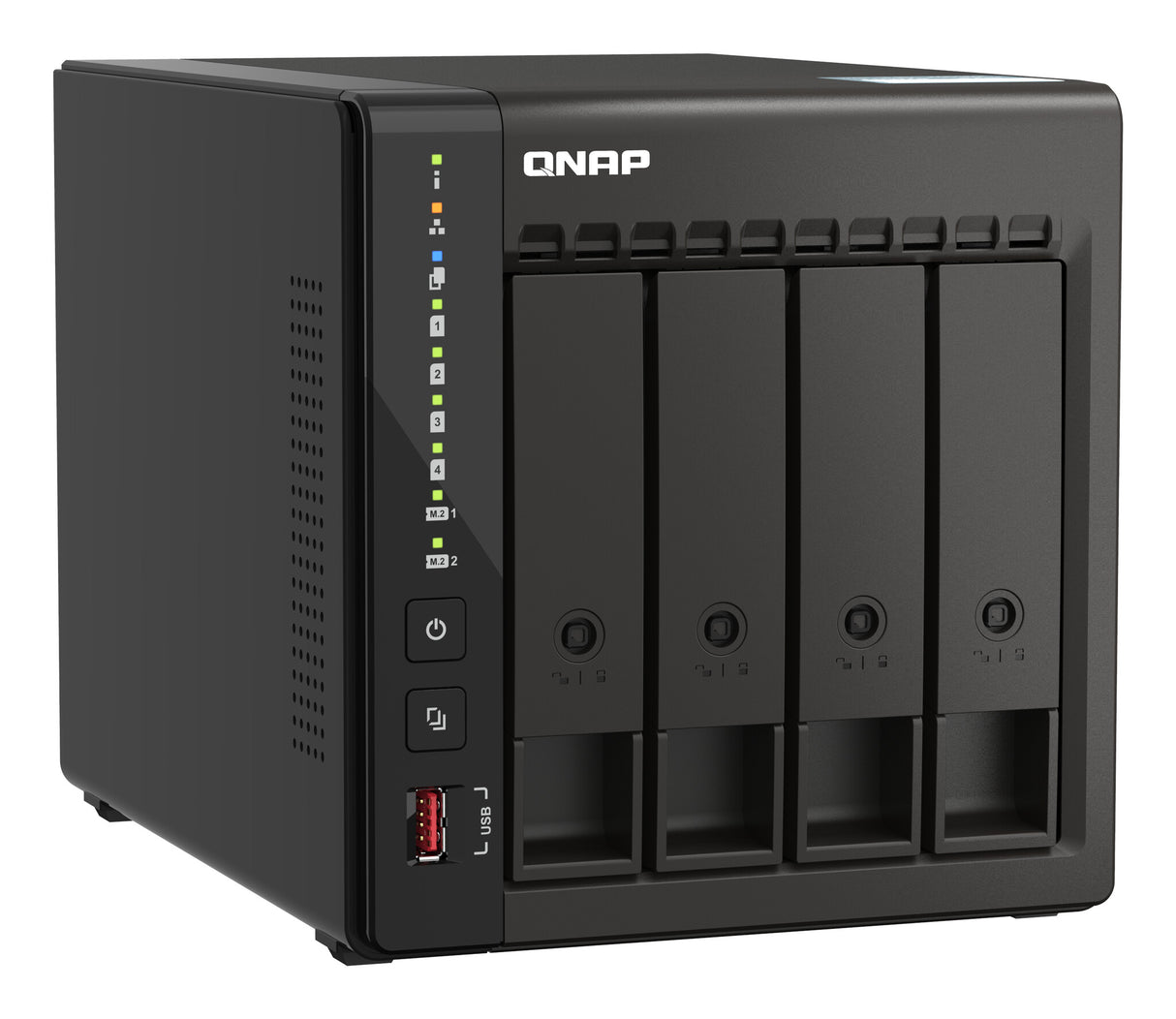 QNAP TS-453E NAS Tower Intel® Celeron® J6412 8 GB 8 TB HDD QNAP QTS Black