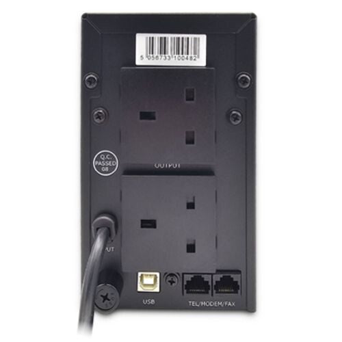 VIDA Armour 850VA uninterruptible power supply (UPS) Line-Interactive 0.85 kVA 480 W 2 AC outlet(s)