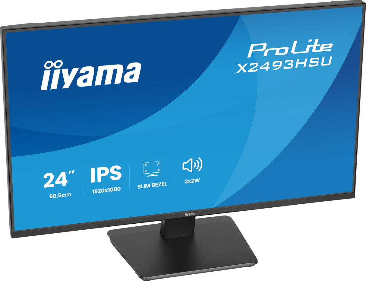 iiyama ProLite X2493HSU-B1 computer monitor 60.5 cm (23.8") 1920 x 1080 pixels Full HD LED Black