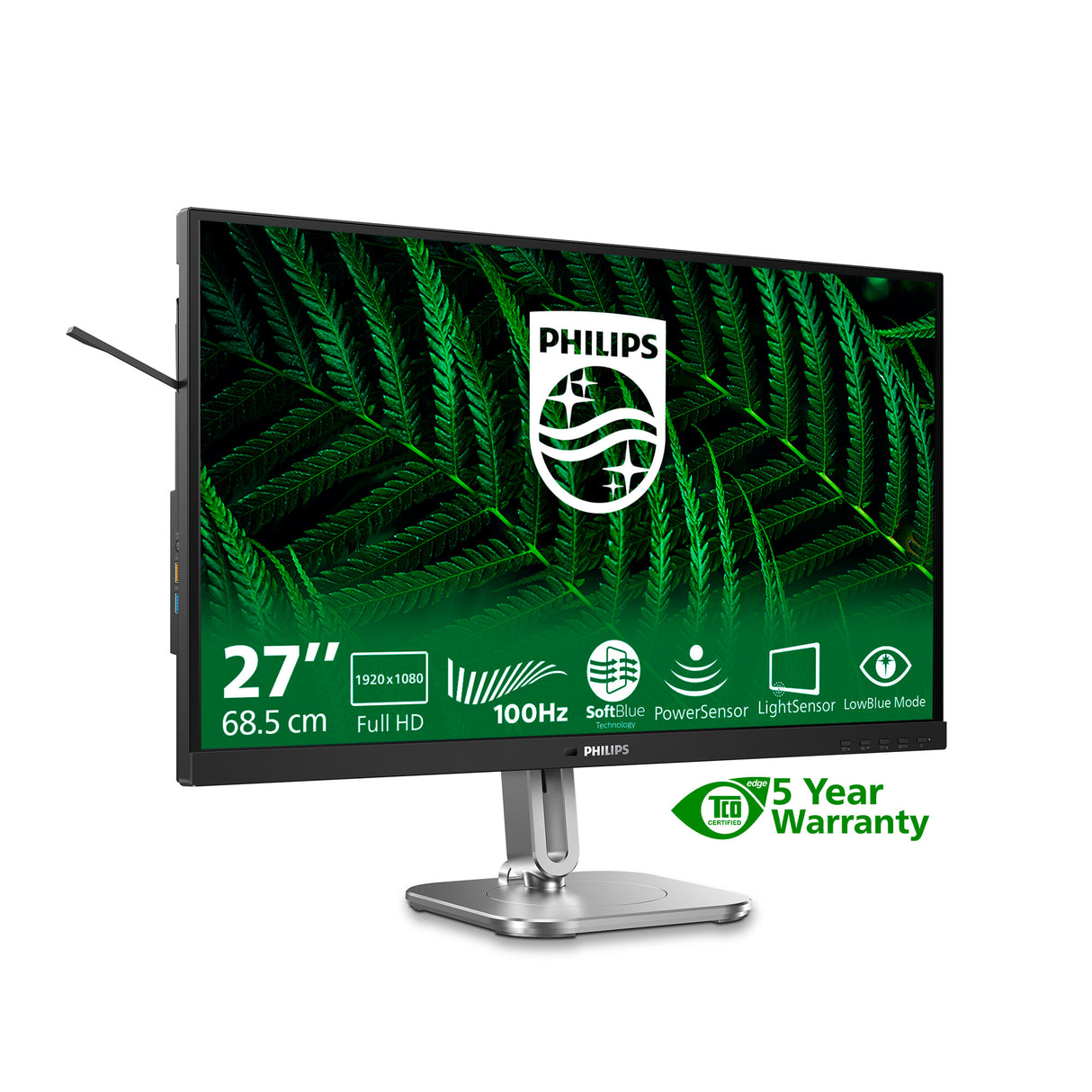 Philips 5000 series 27B2G5200/00 computer monitor 68.6 cm (27") 1920 x 1080 pixels Full HD LCD Anthracite