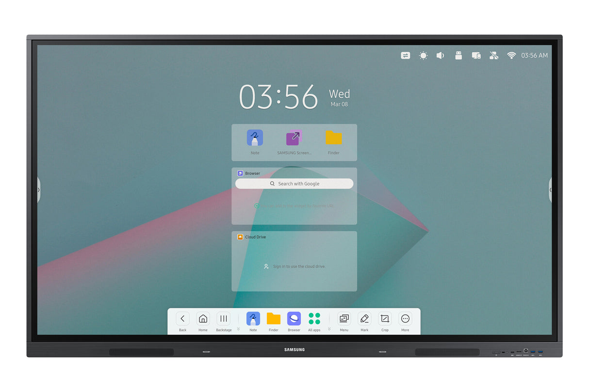 Samsung WA75C interactive whiteboard 190.5 cm (75") 3840 x 2160 pixels Touchscreen Black